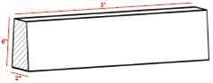 Flat Top 6" high x 2" wide (153mm x 51mm ) Manufactured in standard 3ft lengths (915mm)
