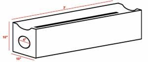 Safety Kerb 10" x 10" x 3ft long / 4" hole (255mm x 255mm x 914mm / 102mm)