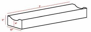 Surface Channel 10" x 5" x 3ft (255mm x 127mm x 915mm)