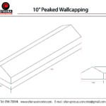 10 inch Peaked Wall Capping