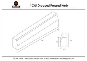 10X5 Dropped Pressed Kerb
