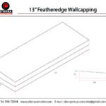13 inch Featheredge Wall Capping