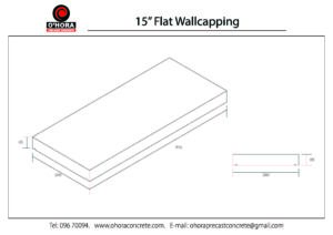 15 inch Flat Wall Capping