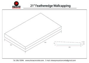 21 inch Featheredge Wall Capping