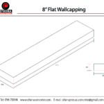 8 inch Flat Wall Capping