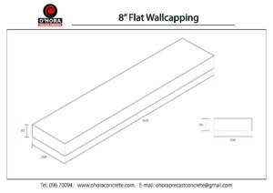 8 inch Flat Wall Capping