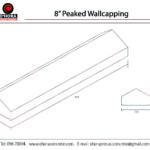 8 inch Peaked Wall Capping