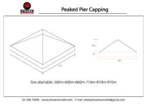 Peaked Pier Capping