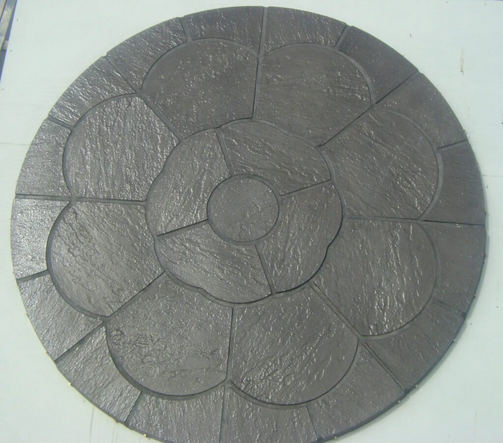 Rose center paving slabs O' Hora PreCast Concrete, Mayo, Sligo, West of Ireland