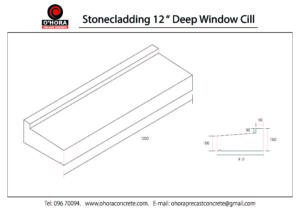 Stonecladding 12 inch Deep Window Cill