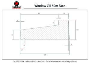 Window Cill 50m Face